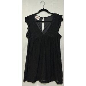 Judith March x Dede Raad Black Lace Boho Festival Romper Medium